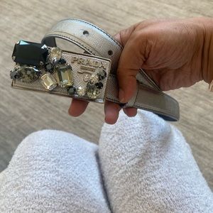 Prada vintage stones belt